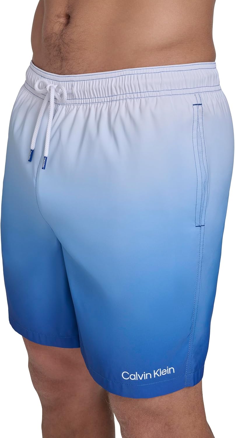 Calvin Klein Men's Swim Swim Trunk,Blue,XX-Large