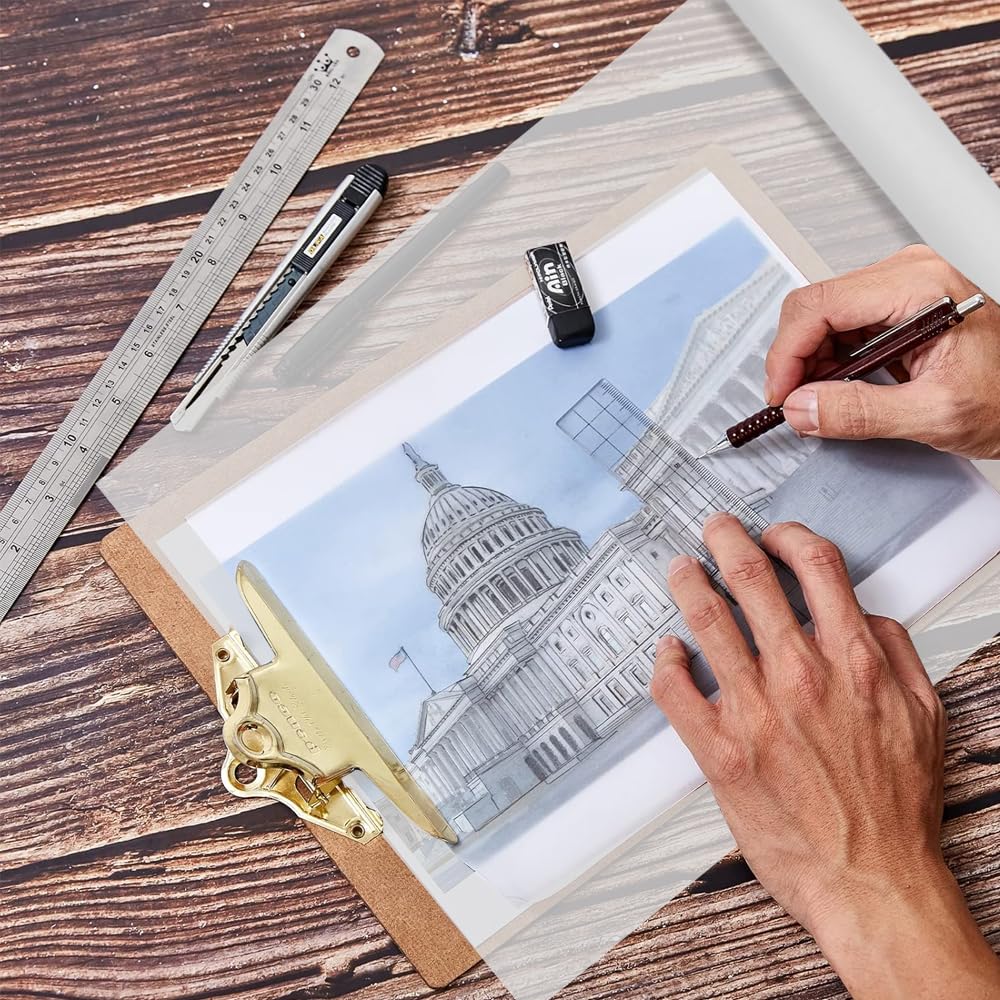 Rotolo Carta Da Lucido 20m X 30cm - Trasparente 26g/m² Per Disegno, Trasferimenti E Artigianato - Foto 3