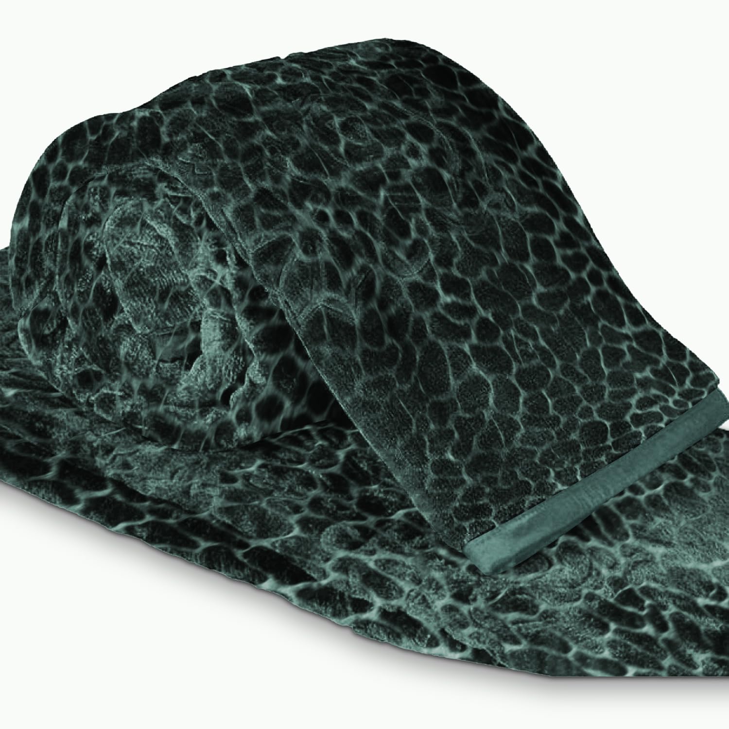 Cloth Fusion Floral Embossed Mink Blanket for Winter Double Size,Soft Kambal for Comfort & Warmth (83x90 Inches, Forest Green)