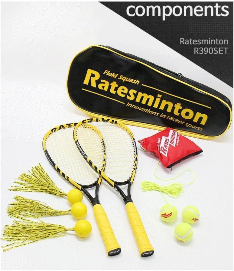 DNDmall Ratesminton Squash Starter Set ( Sports Outdoor RACQUETBALL TENNIS SQUASH BADMINTON This Equipment allows you to Exercise alone or with your Friend Sports Training Equipment)
