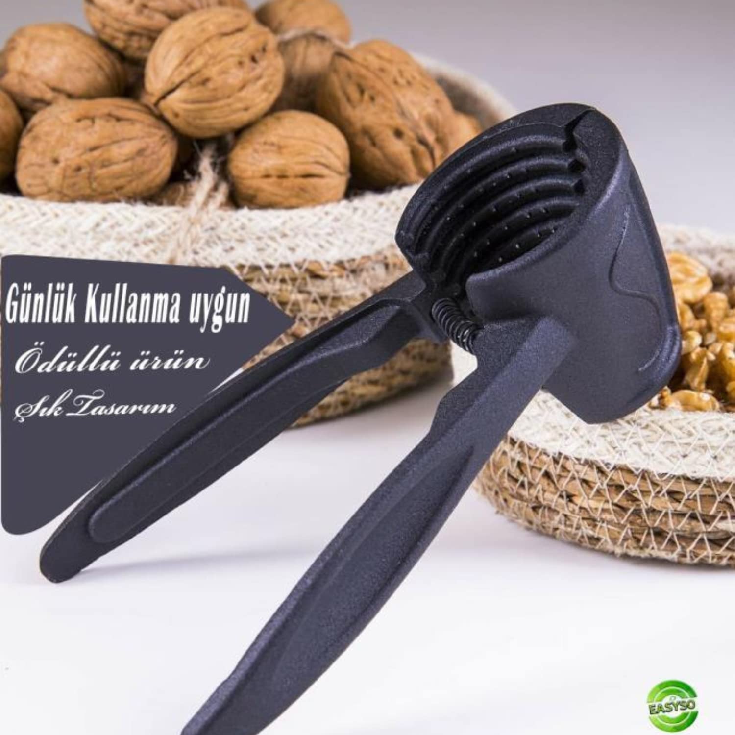 Döküm Ceviz Kıracağı Easyso5777 Alüminyum Fonksiyonel Dayanıklı Ergonomik Ceviz Kıracak Gerçek Döküm Kırıcı