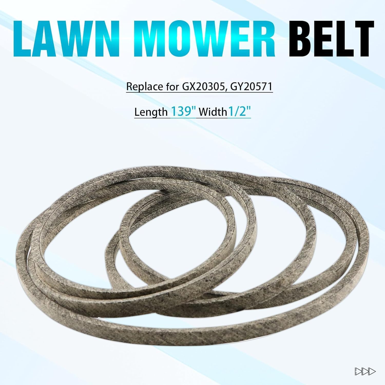 48 Inch Deck Rebuild Kit Replace for John Deere L120 L130 Mower, with 3 Spindles GY20050 GY20785, 3 Blades GX20250 GY20568, 3 Idlers GY20629 GY20067 GY22172, 1 Belt GX20305 GY20571 with 139 1/2 Inch
