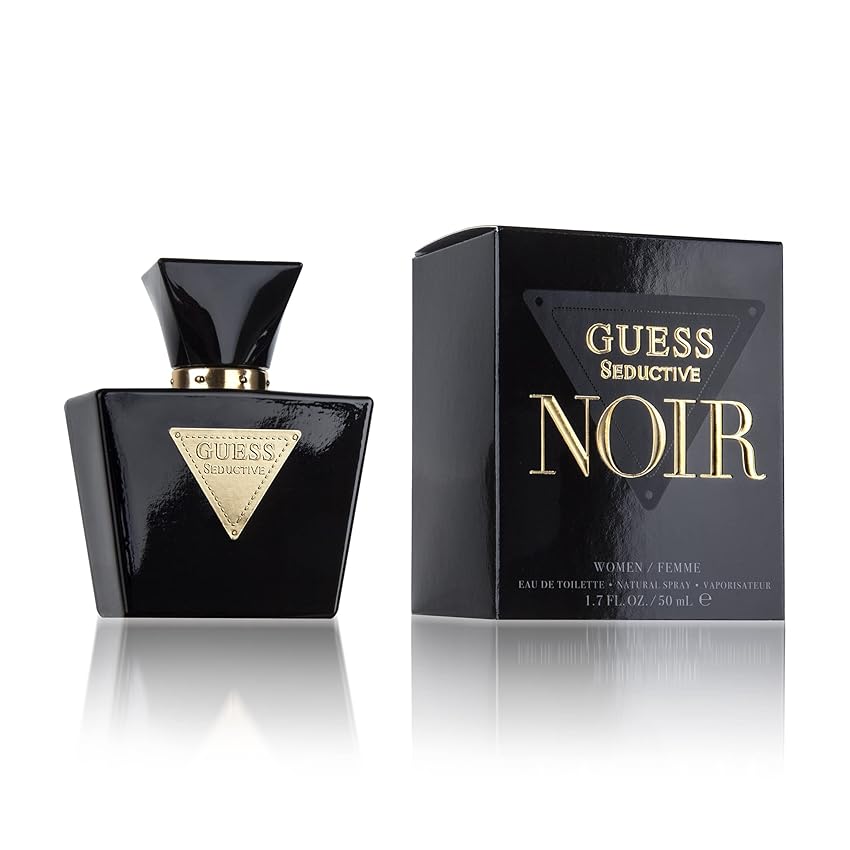 GUESS Seductive Noir, Eau de Toilette da Donna, Colonia Floreale, Fragranza Sensuale Persistente, 50 ml
