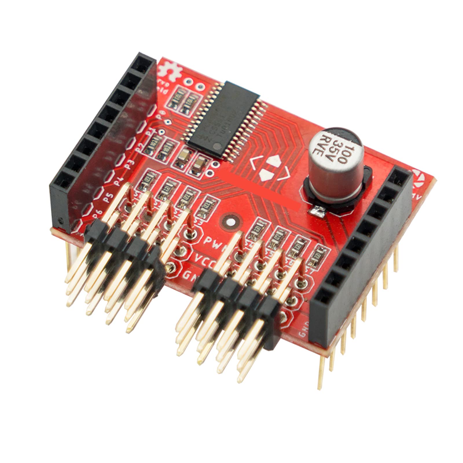 OpenMV Servo Shield PCA9685, IIC 8 Channel PWM Control 8or16 Servos, Apply to OpenMV Cam H7 Plus, OpenMV Cam H7, OpenMV Cam M7, OpenMV Cam H7 R2,