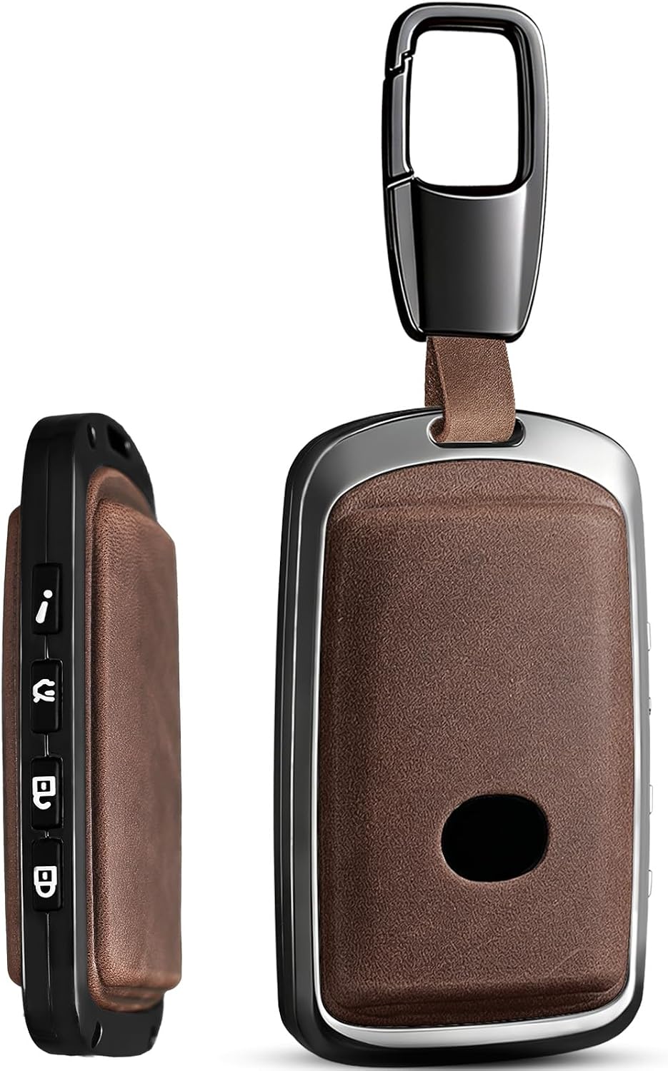 Key Fob Cover Compatible with 2019-2025 2026 CX-5 CX-30 CX-50 CX-70 CX-90 3 6 CX-9,4 Bottons(B4-Brown)
