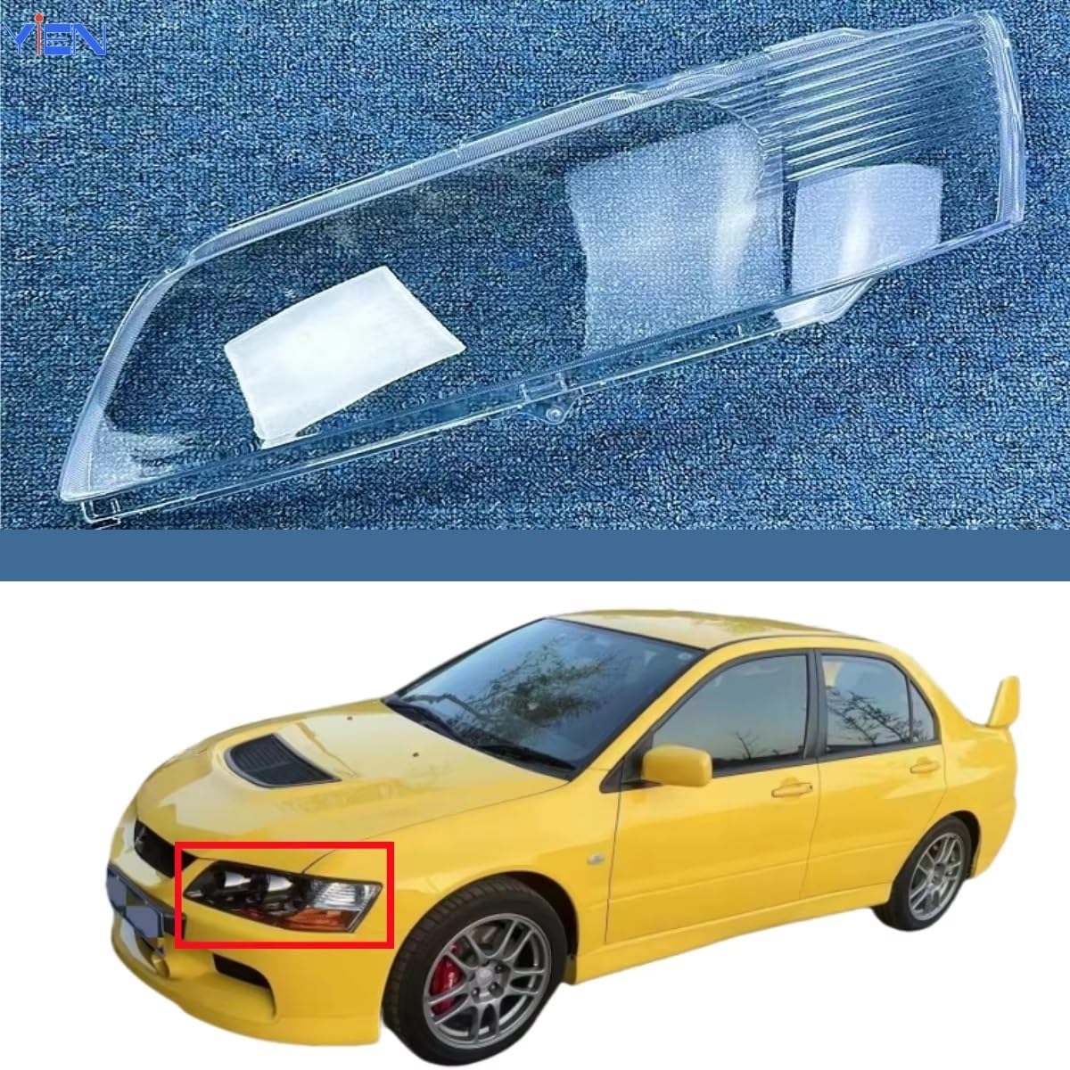 Amazon | 透明ヘッドライトレンズカバー に適合するランサー に適合