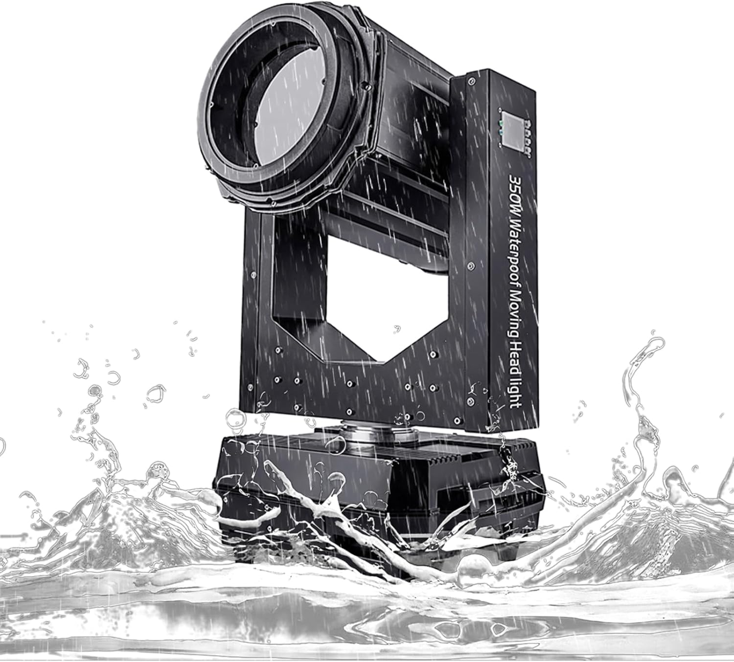 IMRELAX Waterproof 350W 17R Beam Moving Head Light with Flight case Outdoor Sky Beam Light Searchlight Super Bright IP65 DMX512 DJ Disco Equipment for Event City Stage