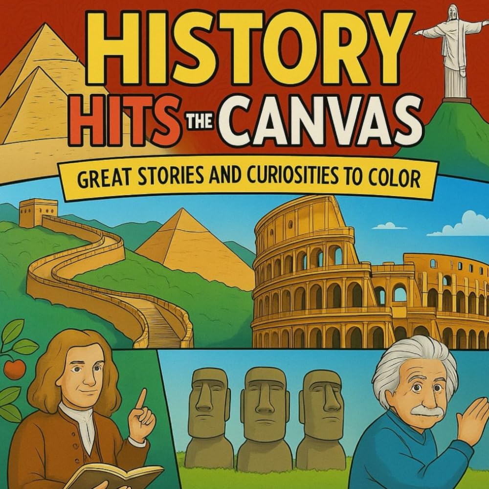History hits the canvas: Great Stories and Curiosities to Color