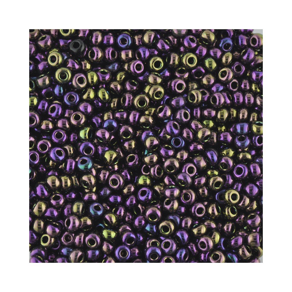 Size 8 Seed Beads Iridescent Purple Qty 100 Grams