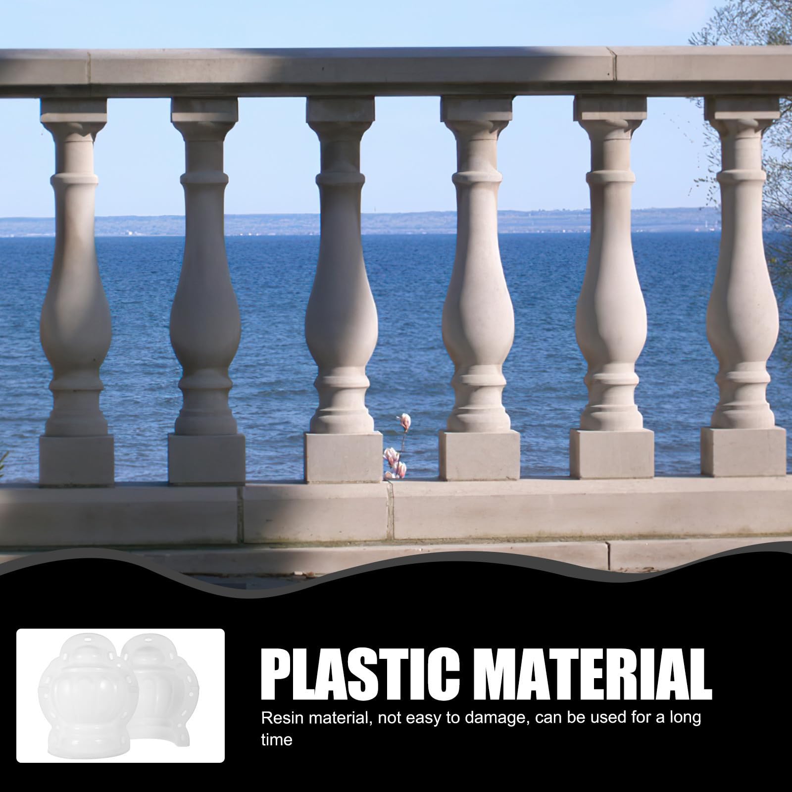 Abaodam Molde de Columna Romana de Plástico para Bricolaje Estructura Simple y Fácil de Usar, Adecuado para Decoración de Jardines y Céspedes