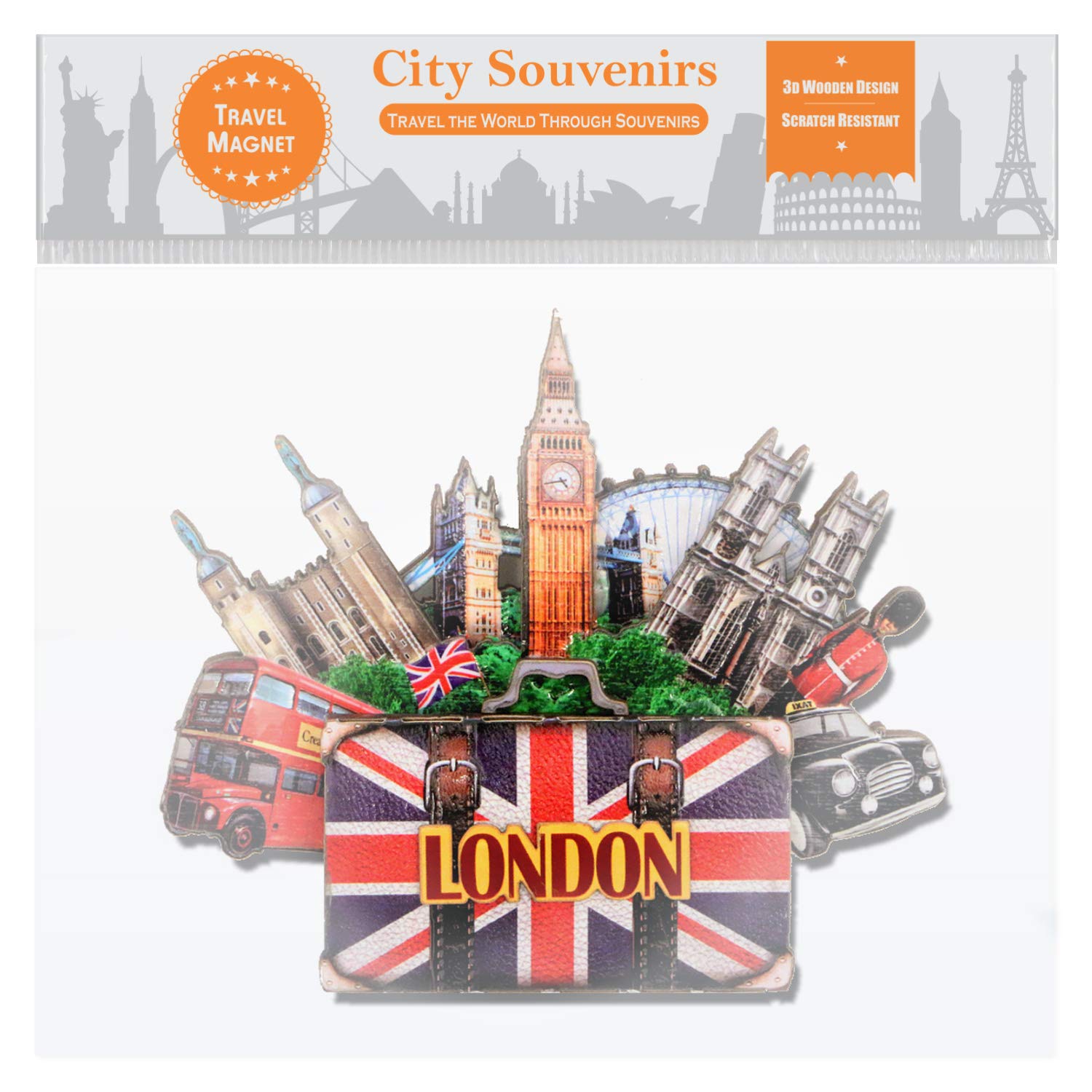 Londres Imán 4 pulgadas 3d imán de Big Ben y Londres