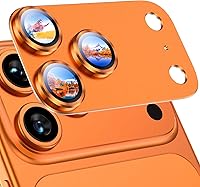 Vista 54 de Uyiton Protector de lente de cámara compatible con iPhone 17, no es fácil de romper, fuerte absorción, compatible con fundas, cubierta de pantalla