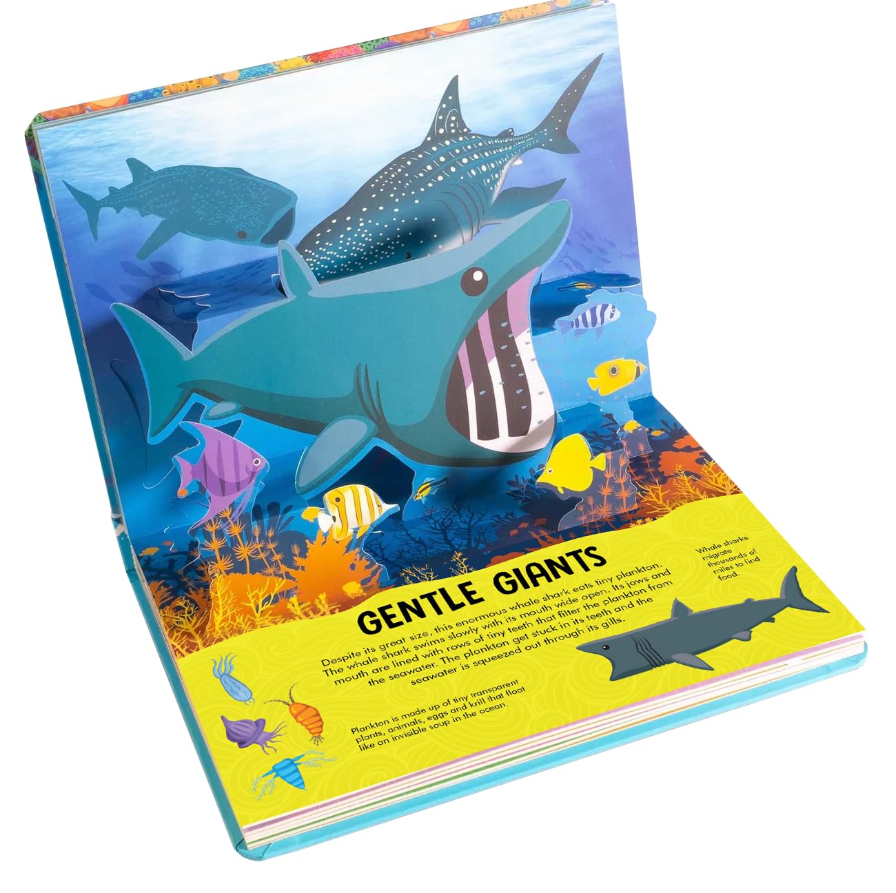Nature Pop-Up! Sharks: 8 Pop-Up Undersea Scenes (Happy Fox Books) Pop-Up Shark Book for Kids Ages 6 and Up - Sea Life Scenes, Fun Facts, and Interactive Elements in a Sturdy Hardcover - PT01