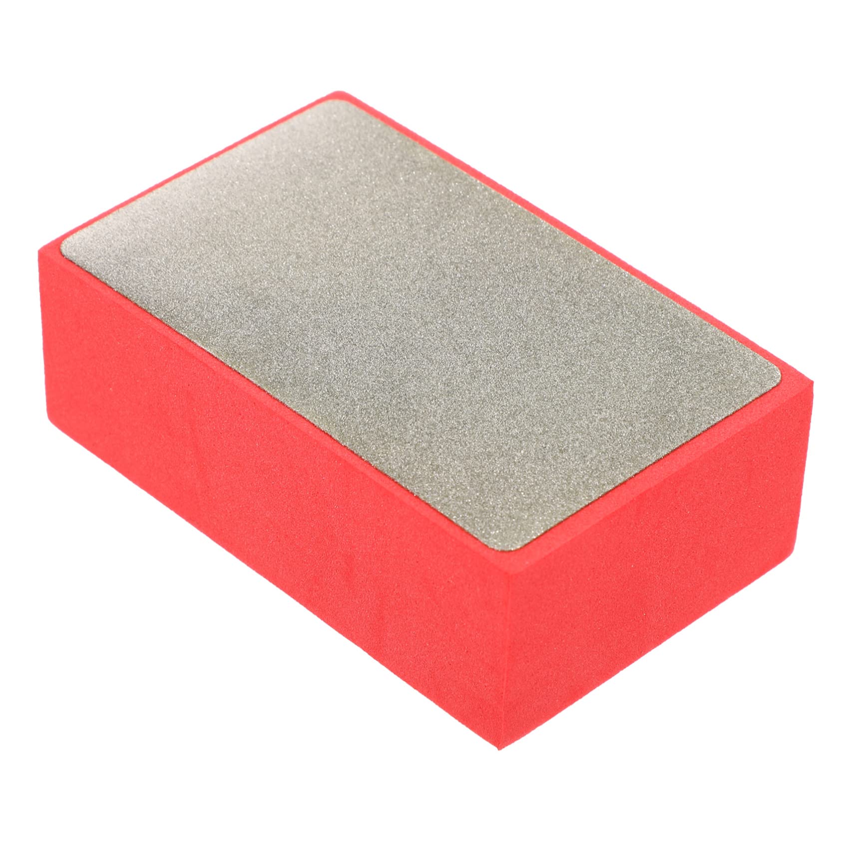 Housoutil Diamond Hand Sanding Pad 95mmx58mm for Tile Glass Marble 100-grit Polishing Block Side Groove Fast Polishing Speed for Concrete Tools