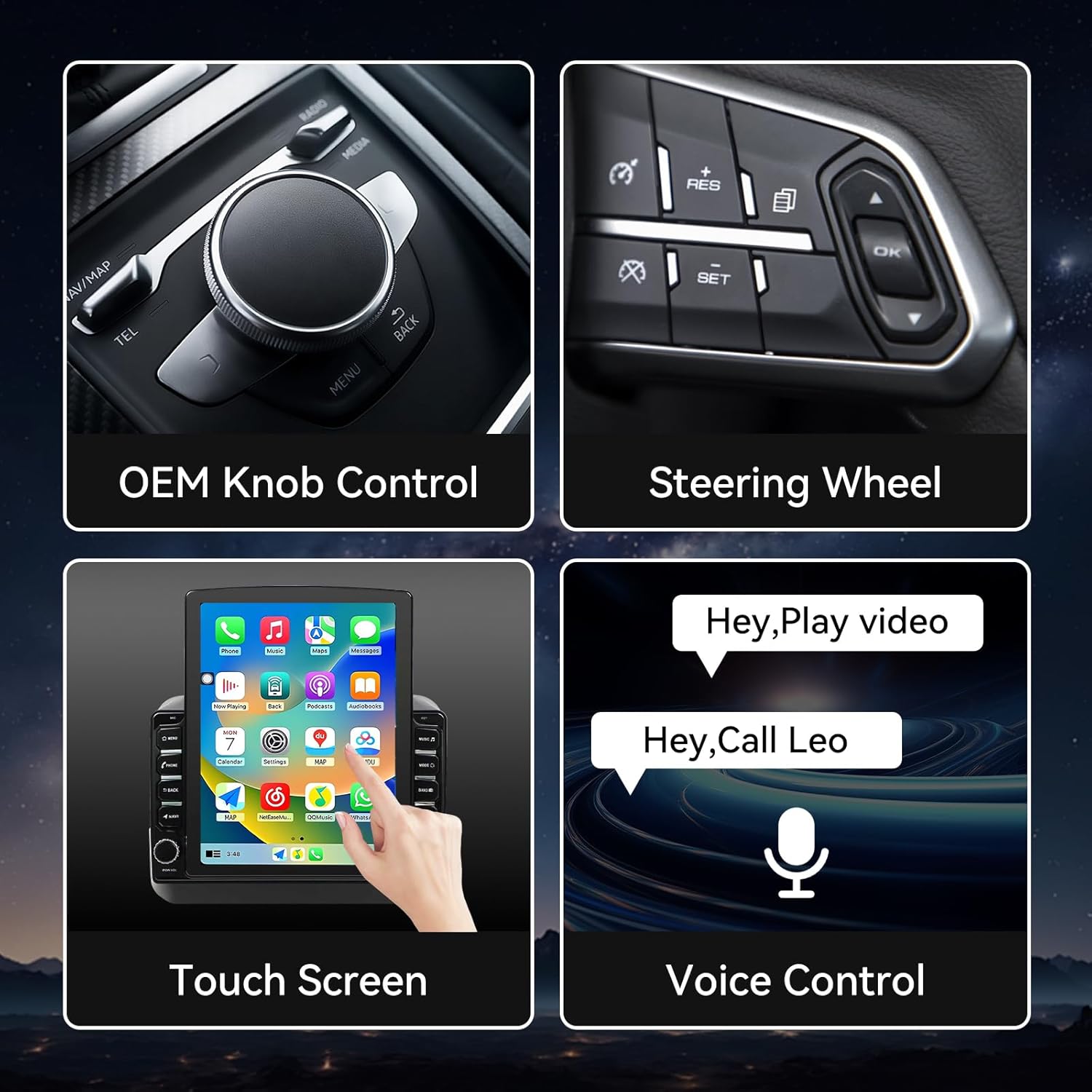 Android 14 Car Stereo Radio Compatible with Jeep Wrangler JL 2018-2021 Gladiator JT 2020 2021 Upgrade,Wireless CarPlay & Android Auto 1080P AHD Backup Camera 9.7 Touch Screen GPS SWC Bluetooth 2+64G