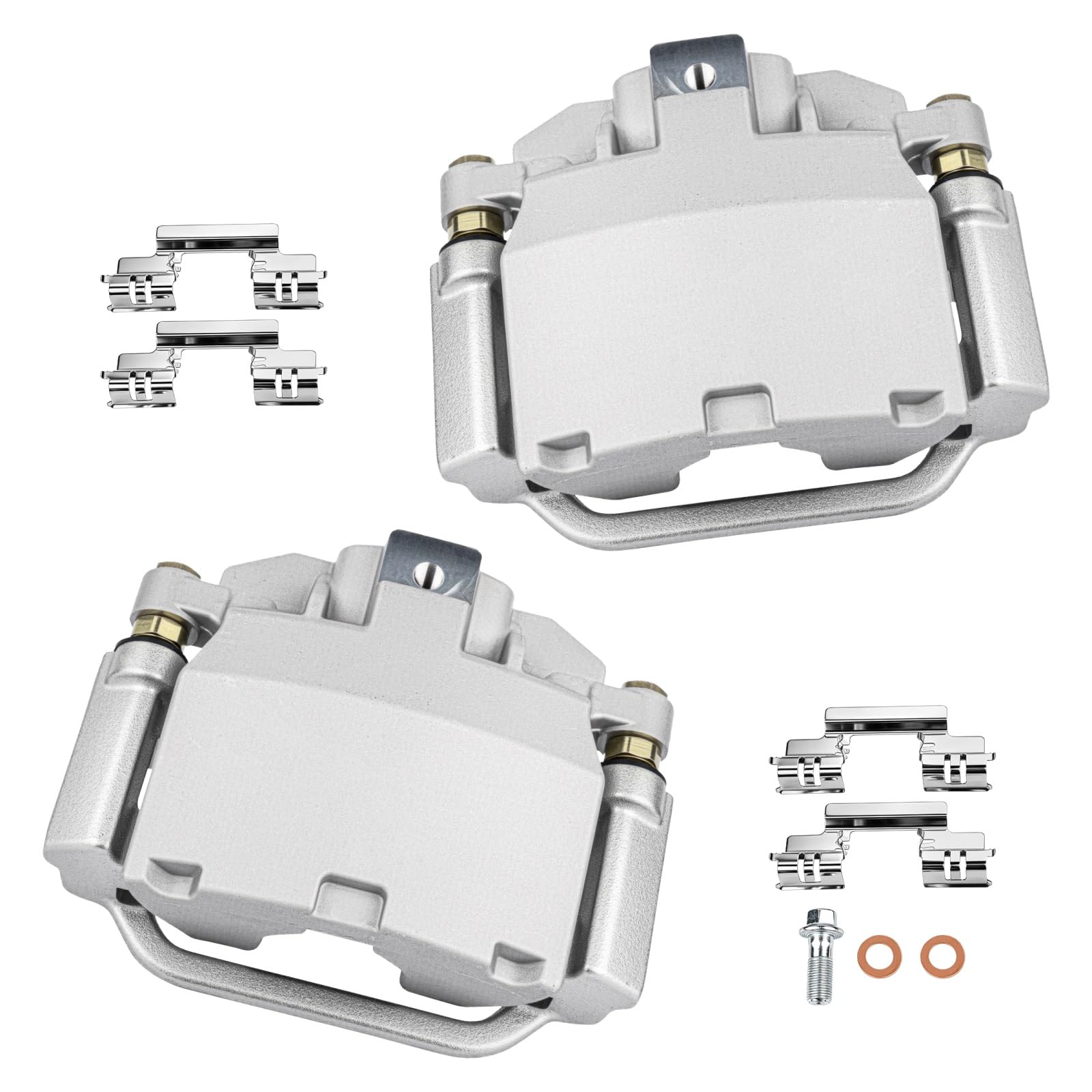 cciyu Rear Left &amp; Right Disc Brake Calipers w/Bracket 18-B5030 18-B5031