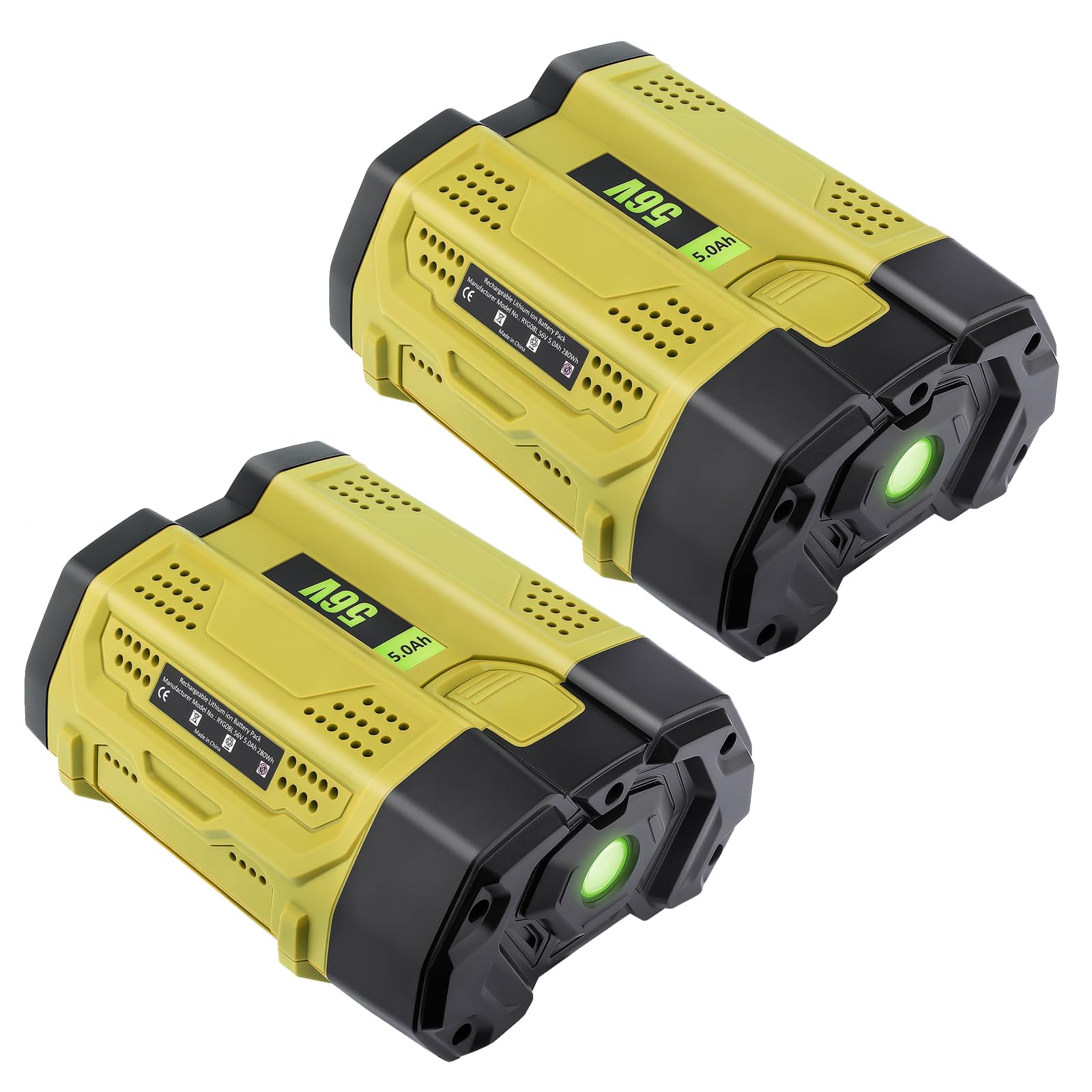 10.0Ah Battery Replacement for EGO 56v Battery (Red)