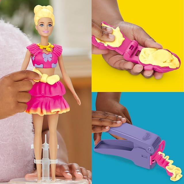 Foto 5 de 8 de Play-Doh Barbie, Set de muñeca Volantes y Lazos