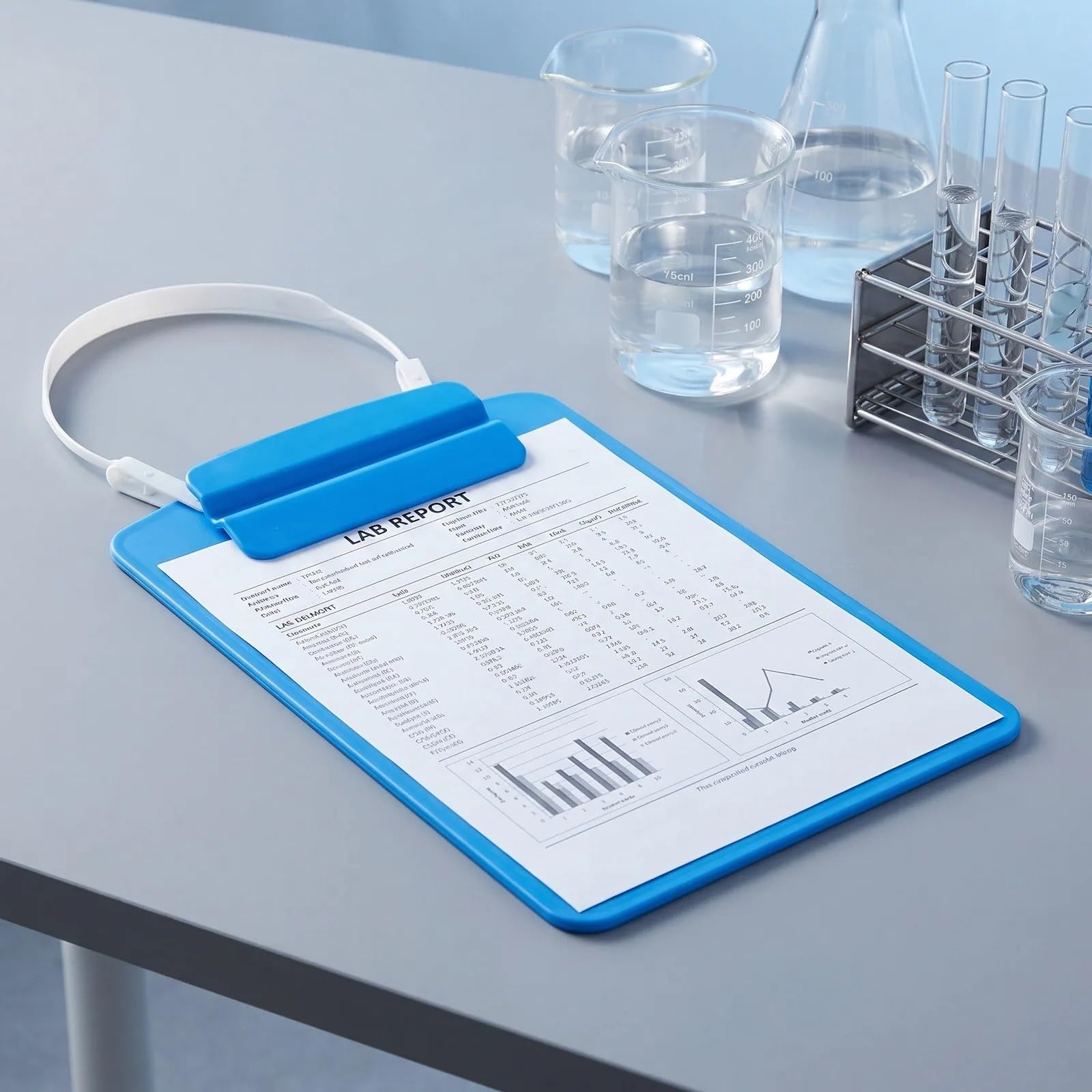 Mini portablocco in plastica formato A5 con gancio for appendere documenti portatili