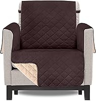 Vista 1 de Utopia Bedding Funda reversible para sofá, resistente al agua, protector de muebles con varillas de espuma y correas elásticas para niños, perros