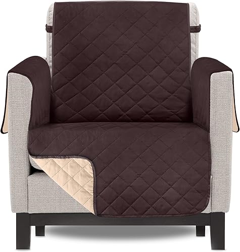 Utopia Bedding Funda reversible para sofá, resistente al agua, protector de muebles con varillas de espuma y correas elásticas para niños, perros y