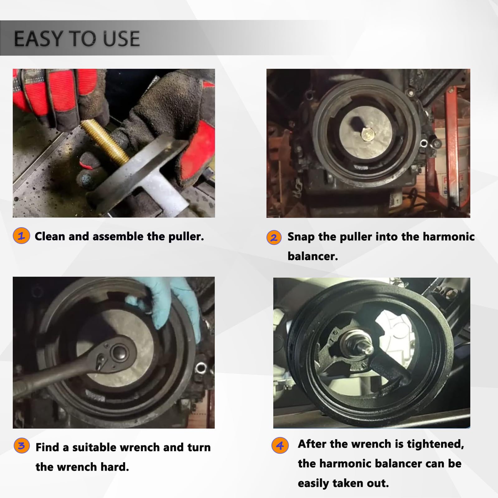 25264 Harmonic Balancer Puller For GM, LS Crank Pulley