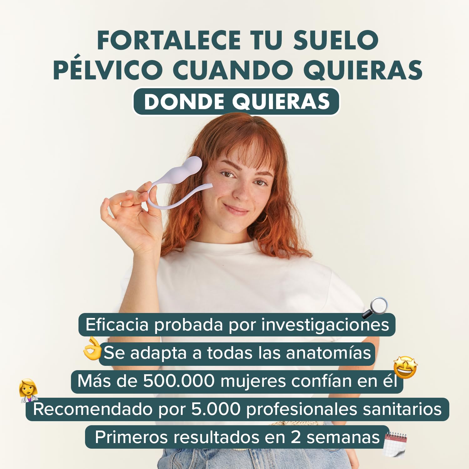 Perifit Care+ Estimulador y Ejercitador de Suelo Pélvico con App – Sonda Kegel con Biofeedback Médico para Incontinencia Urinaria & Recuperación Postparto – Dispositivo Médico CE