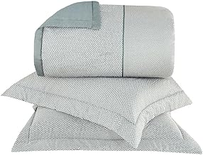 Buddemeyer Kit Colcha Queen Cetim 270 Fios Vision Otto 100% Algodão Penteado Estampado Verde 3 peças