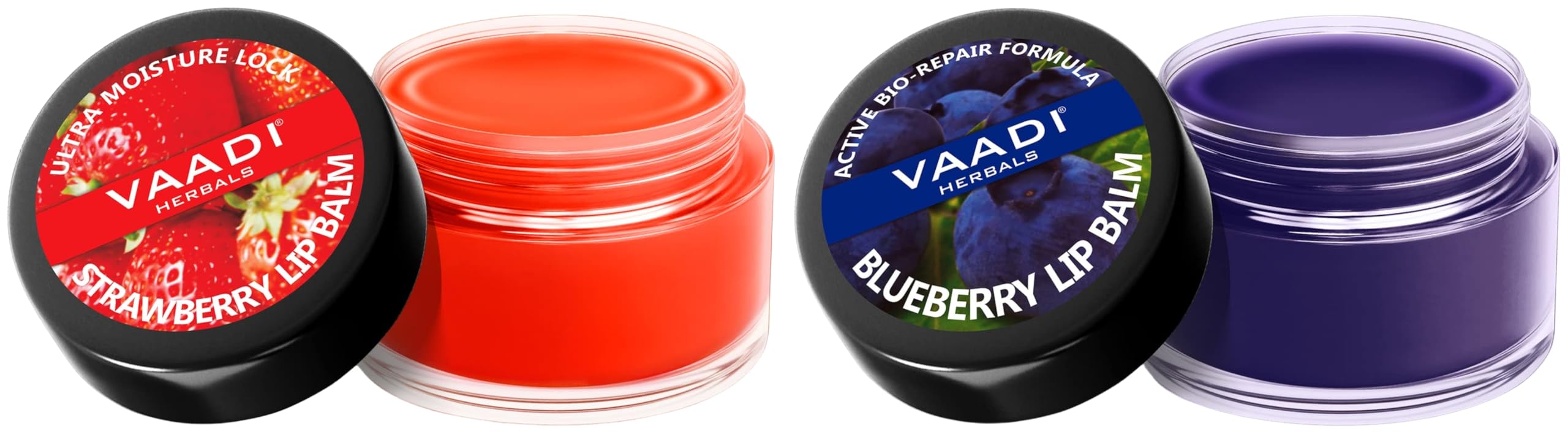 VAADI HERBALS Lip Balm, Strawberry and Honey, 10g & Lip Balm, Blueberry, 10g-picture-23
