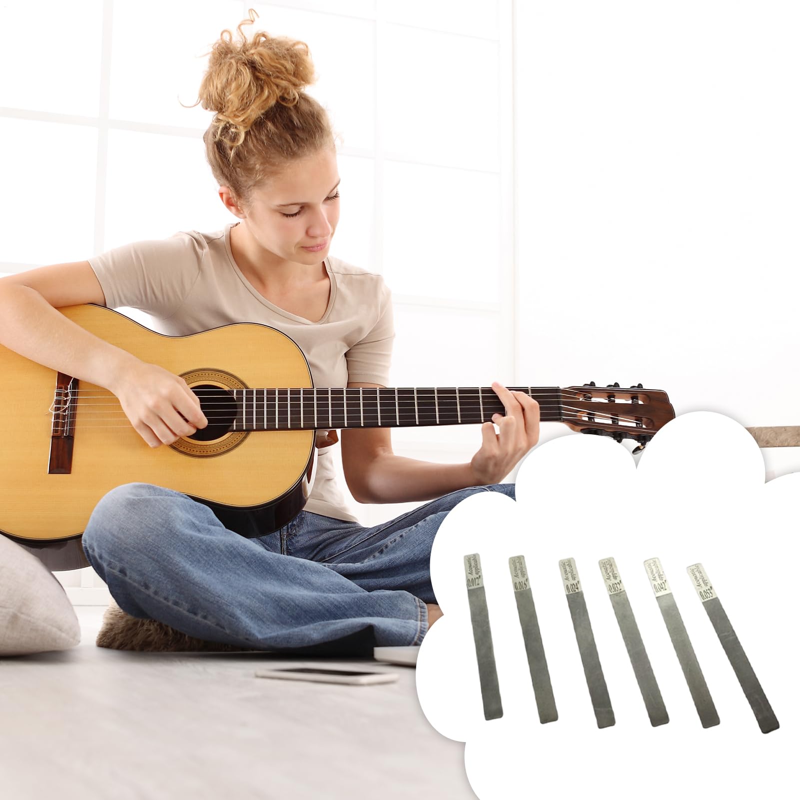 Lima Per I Tasti 6 Pezzi Utensile Per Smerigliatura Bordi | Lima per Smussatura Tasti Per Studenti Di Musica, Musicisti, Riparazione, Strumenti A Basso, Laboratorio E Studio Domestico