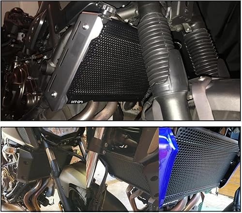 Vista 2 de Motorcycle Radiator Grille for Ya-Ma-Ha Mt-07 Fz-07 2017-2022 Radiator Grille Guard Cover Protector Grille