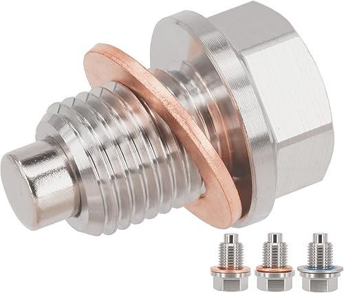 Dsnaduo 1 tapón magnético de drenaje de aceite de acero inoxidable M14x1.0.197 in para Honda Accord Civic CR-V Odyssey, Acura Ford GM Mazda Hyundai