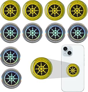 12 Piezas de Protección de Rayos Pegatina Móvil,Protector Rayos Móvil Para Bloquear La Radiación,Ordenador Portátil,Tabl...