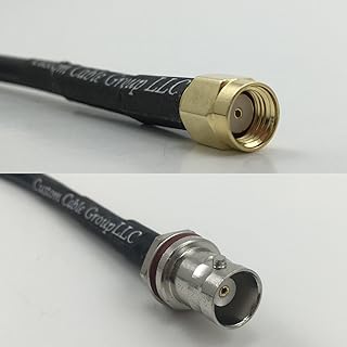 12 inch RG188 RP-SMA MALE to BNC FEMALE SM BULKHEAD Pigtail Jumper RF coaxial cable 50ohm Quick USA Shipping