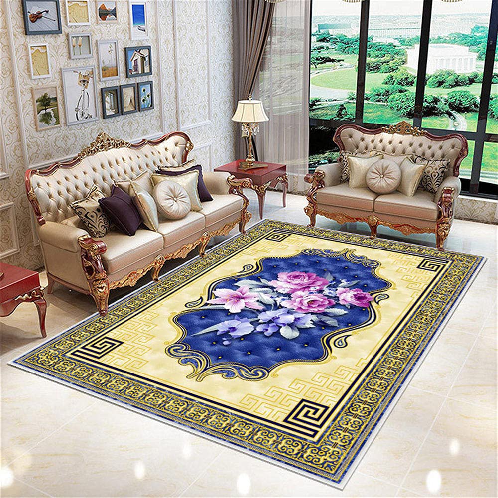 Moquette couloir et tapis salon graphique 140x200cm multicolore