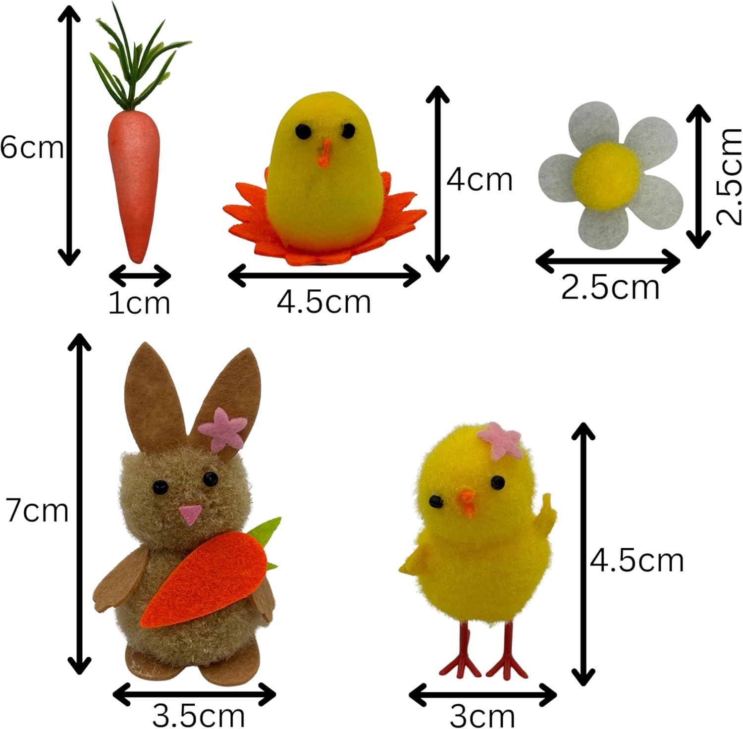 Easter Bonnet Craft Kit for Kids - DIY Hat Decorating Set with Bunnies, Chicks, Eggs, Felt Daisies & Carrots, Foam Stickers- Creative Spring Arts & Crafts Activity, Easter Decorations
