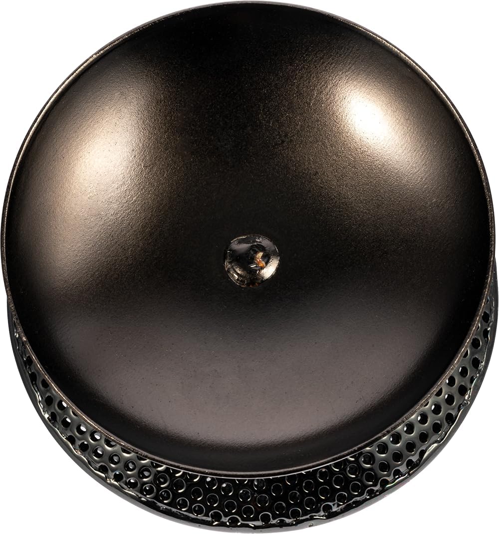 Meinl Spin Spark Shaker with Screw-Mounted Disc for Adjustable Pitch, Medium Size - NOT MADE IN CHINA - Black Nickel Finish, 2-YEAR WARRANTY (SH17)