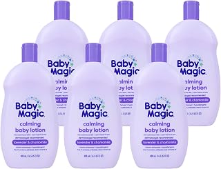 Baby Magic Calming Lotion | Helps Comfort and Relax Before Bedtime | Lavender & Chamomile | 16.5 fl oz. (6 Pack)