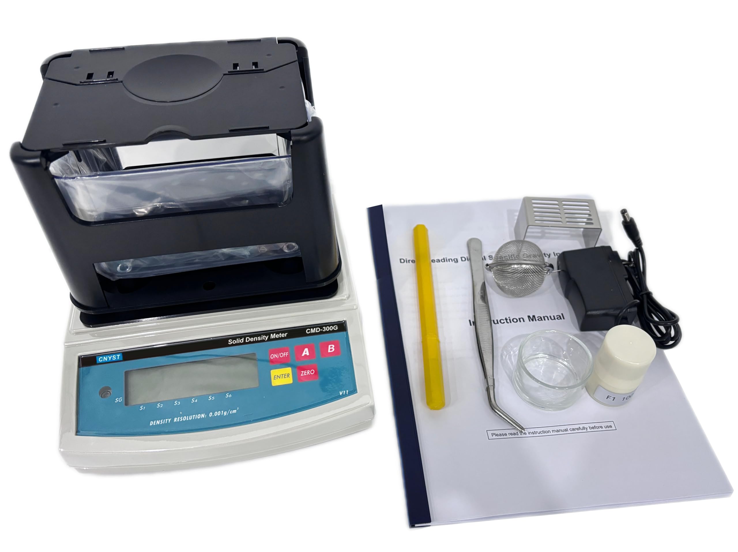 Solid Density Meter Soild Densimeter Measuring Densitometer for Materials Like Rubber Plastic with RS-232 Interface of Maximum Weight 300g Density