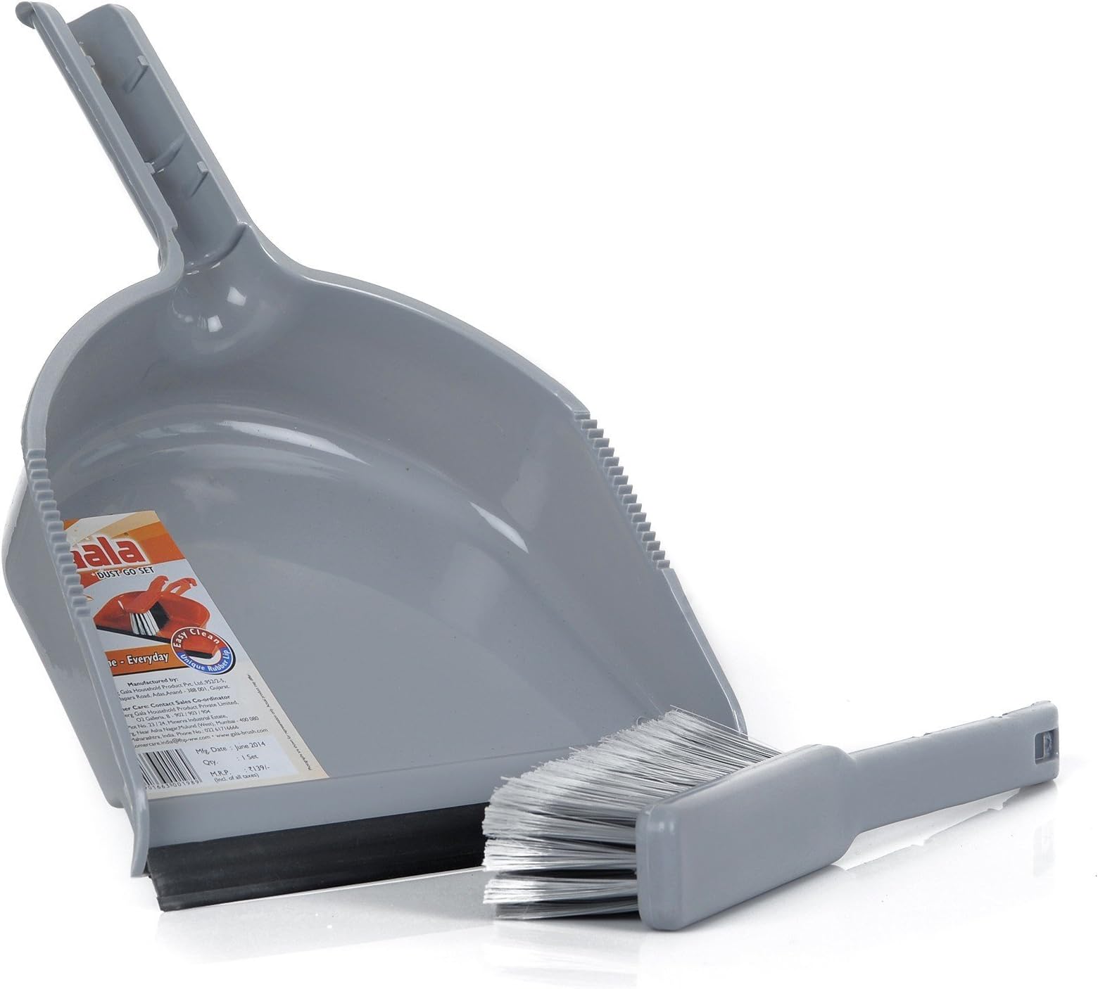 Gala Dustgo Set Brush Set with Dustpan (Assorted Colour) (132759)