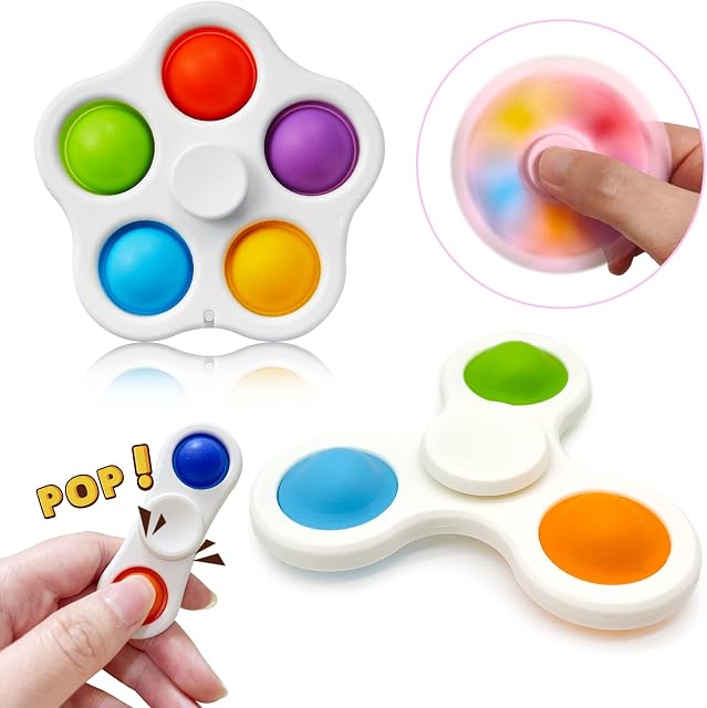 Yetech Fidget Pop Toy, 3 pcs Anxiety Stress Relief Fidget Toy, Fidget Gift For Kids