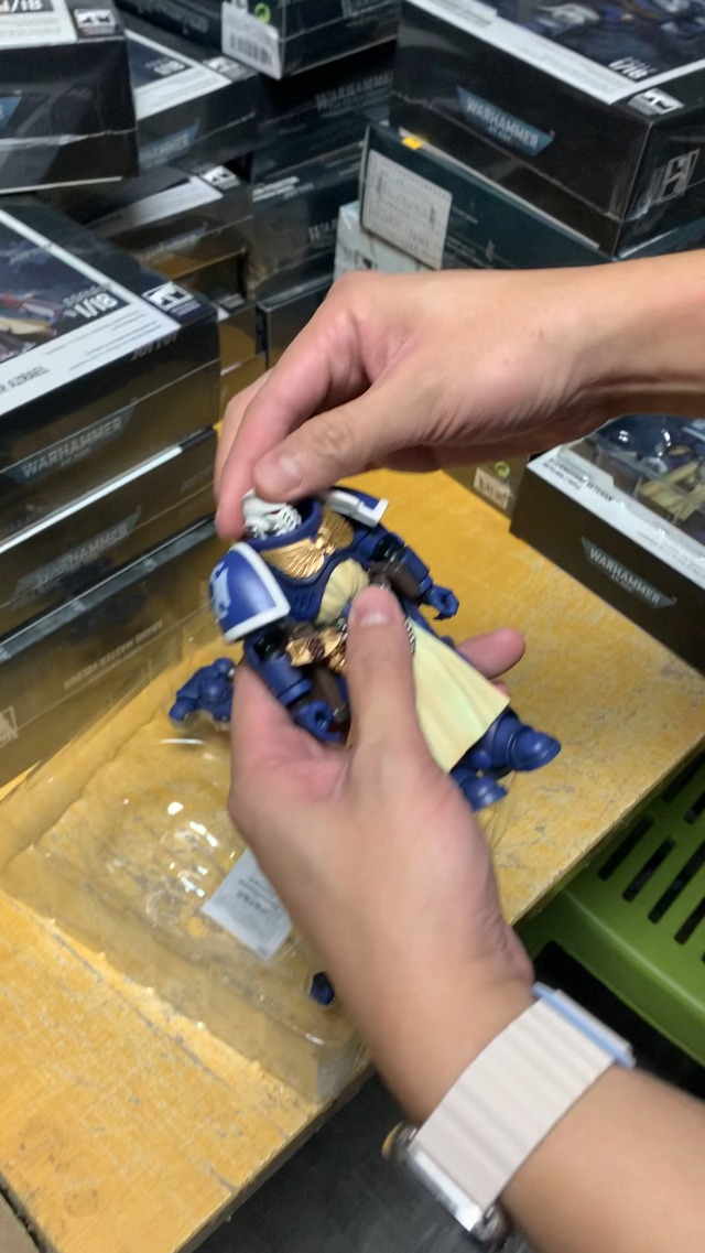 HiPlay JoyToy Warhammer 40k – Ultramarines Sternguard Veteran Con Auto Bolt Rifle, Figura 1:18 Da Collezione (120 Mm).