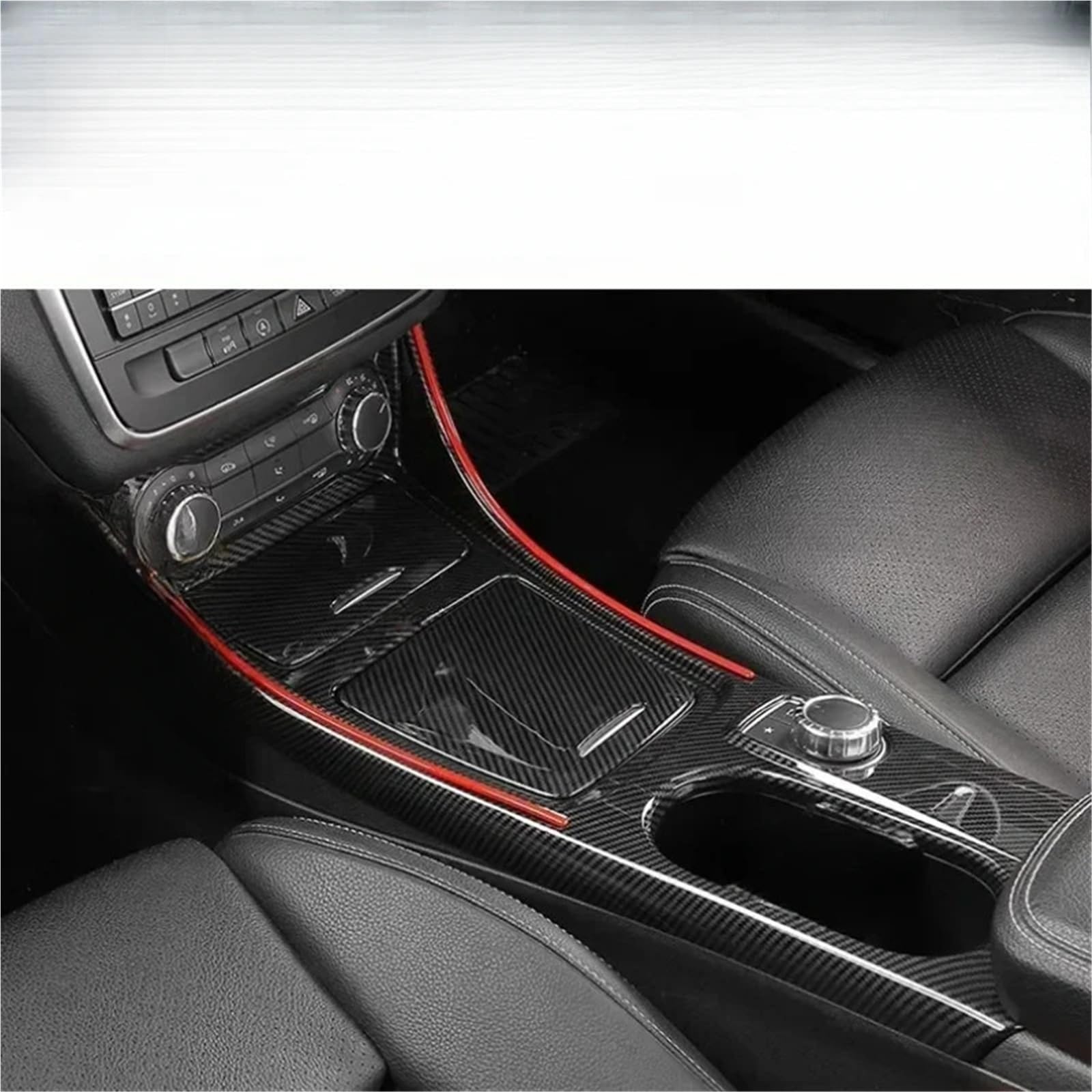 Konsola Środkowa Uchwyt na kubek z wodą na konsoli środkowej samochodu, wykończenie z prawej strony, pasuje do Mercedesa GLA CLA A Class W176 2013-2018 ABS(C)