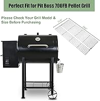 Vista 3 de GRISUN Warming Rack for Pit Boss 700FB Pellet Grill, Stainless Steel Upper Warming Rack Replacement for Pit Boss 400FB Pro 600 & Z Grills 550B