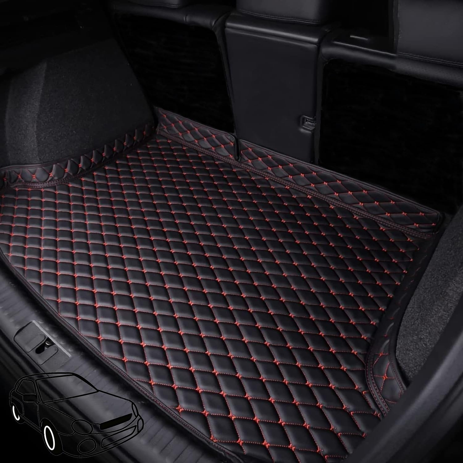 Waterproof Non-Slip Car Boot Liner for Hyundai Veracruz (7seats) 2007-2012
