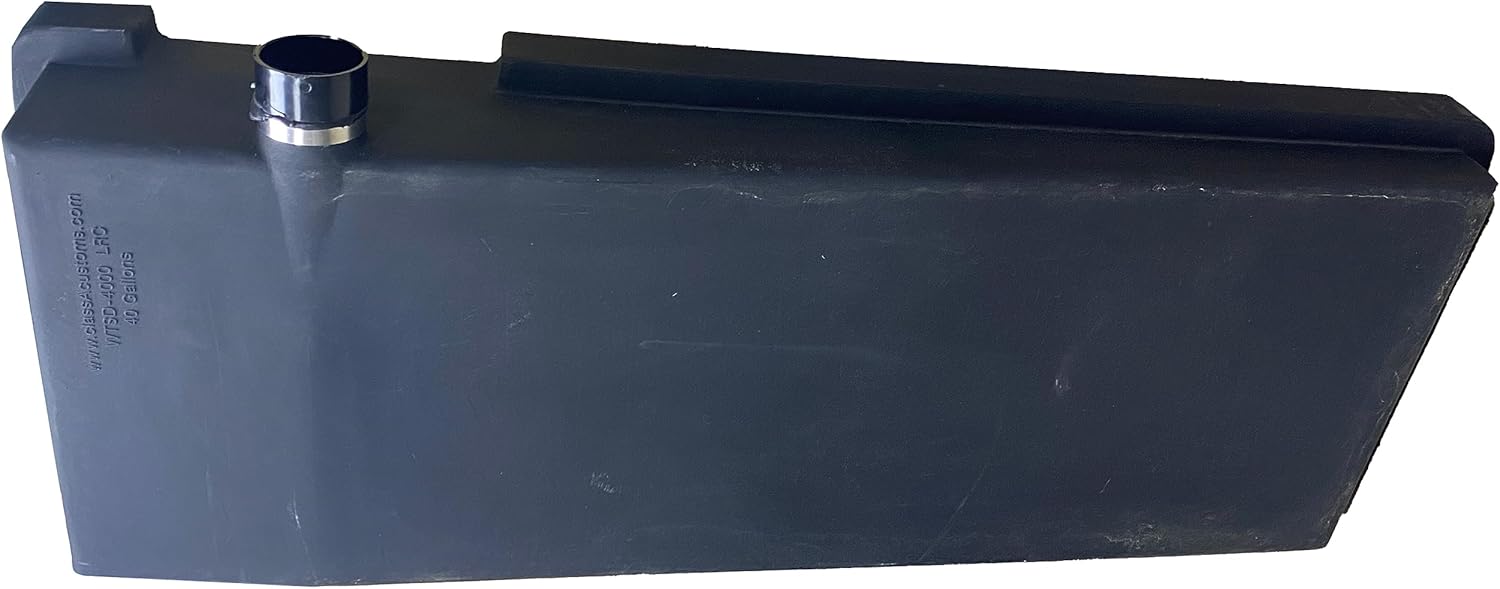 classAcustoms WTSD-4000LRC 3" Hub Black Water RV Waste Holding Tank 40 Gallon Concession and Camper Waste Black Gray Tank