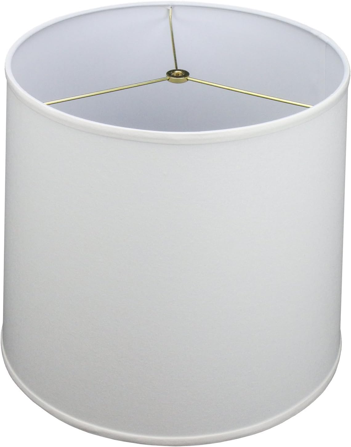 FenchelShades.com 14" Top Diameter x 16" Bottom Diameter 14" Slant Height Lampshade USA Made (White)