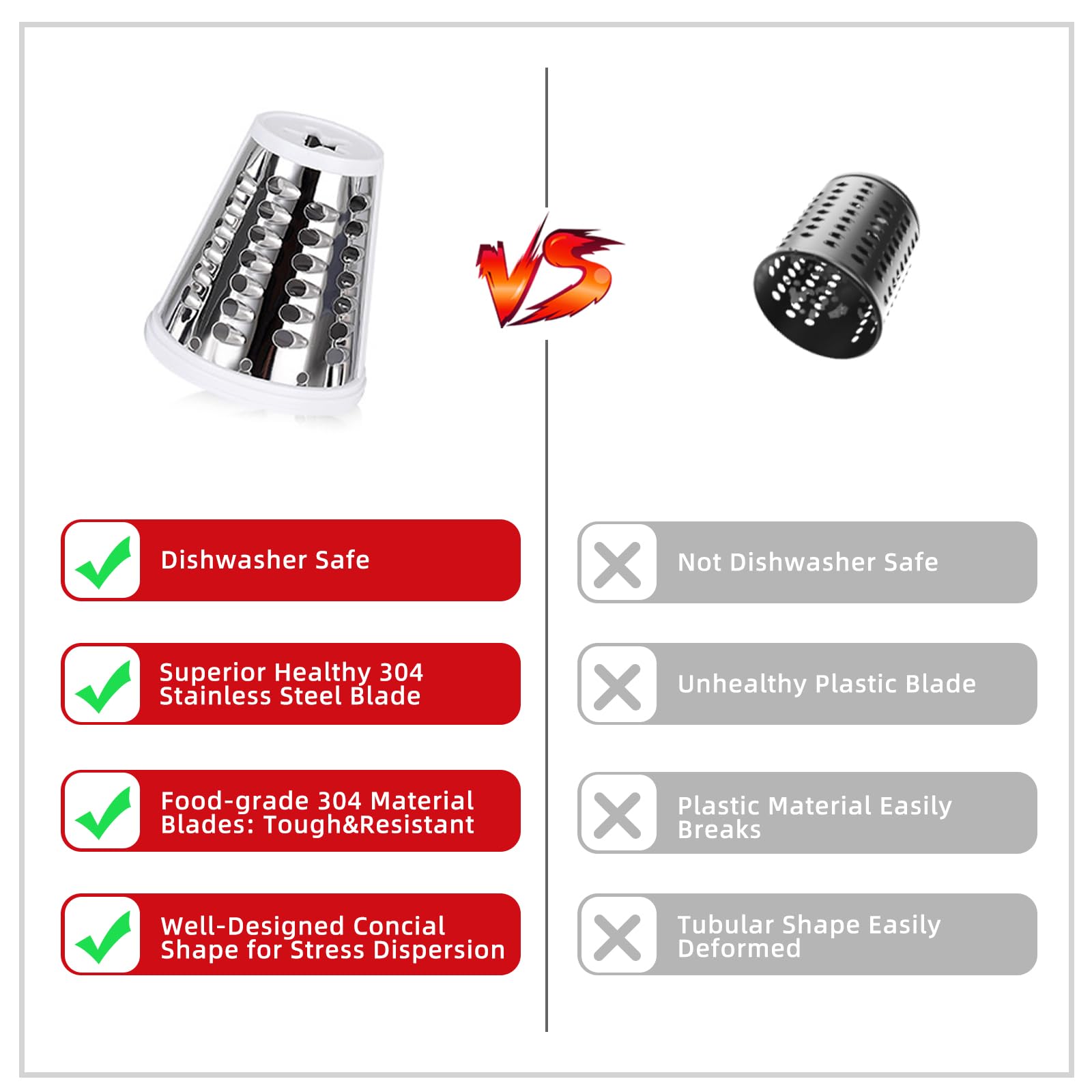 Amazon | KitchenAidスタンドミキサー用シュレッダーチーズグレーター