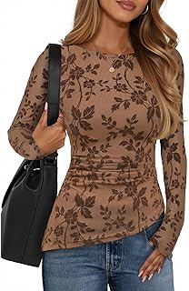 ZESICAWomens Floral Long Sleeve Shirts Lahore, Karachi - Pakistan