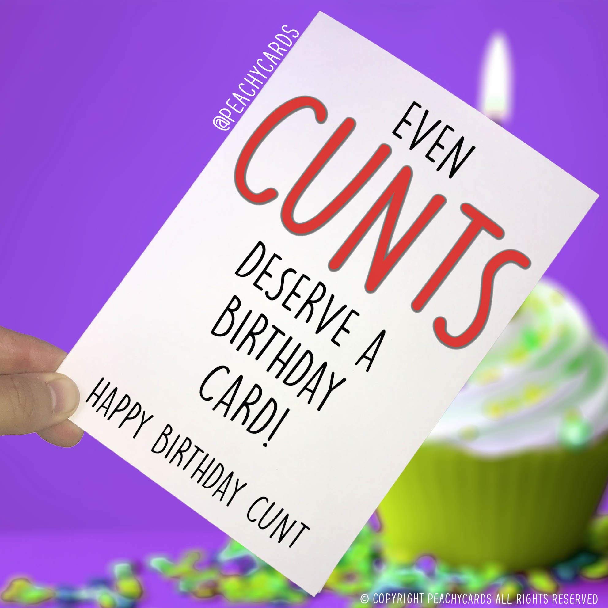 Happy Birthday Cards, Boyfriend Cards, C*nt Cards, Funny Card Birthday Cards Card for Friend Uncle Cards Novelty Cards Joke Cards Fun PC155